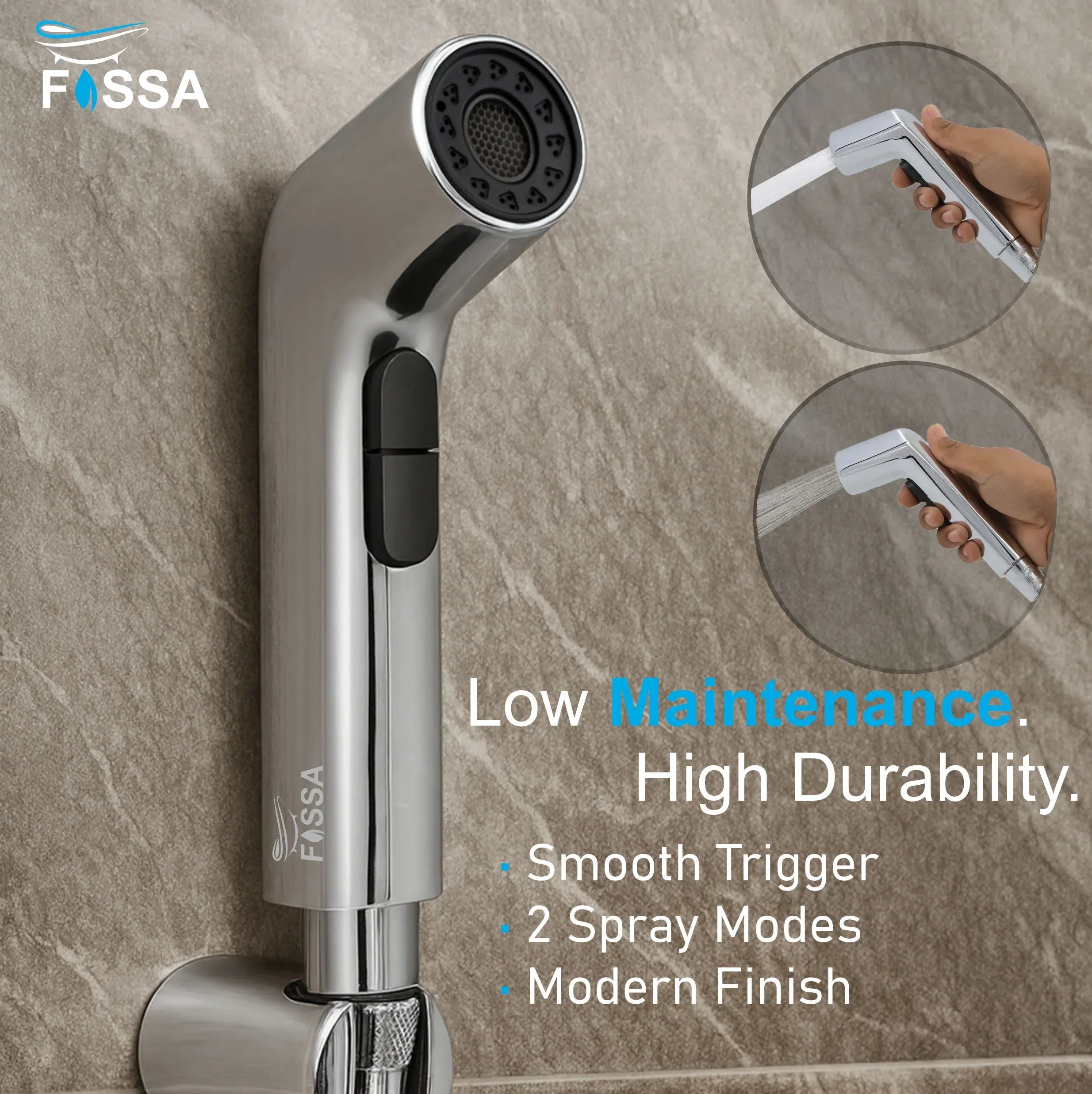 Hydra Silver ABS Health Faucet Only Gun