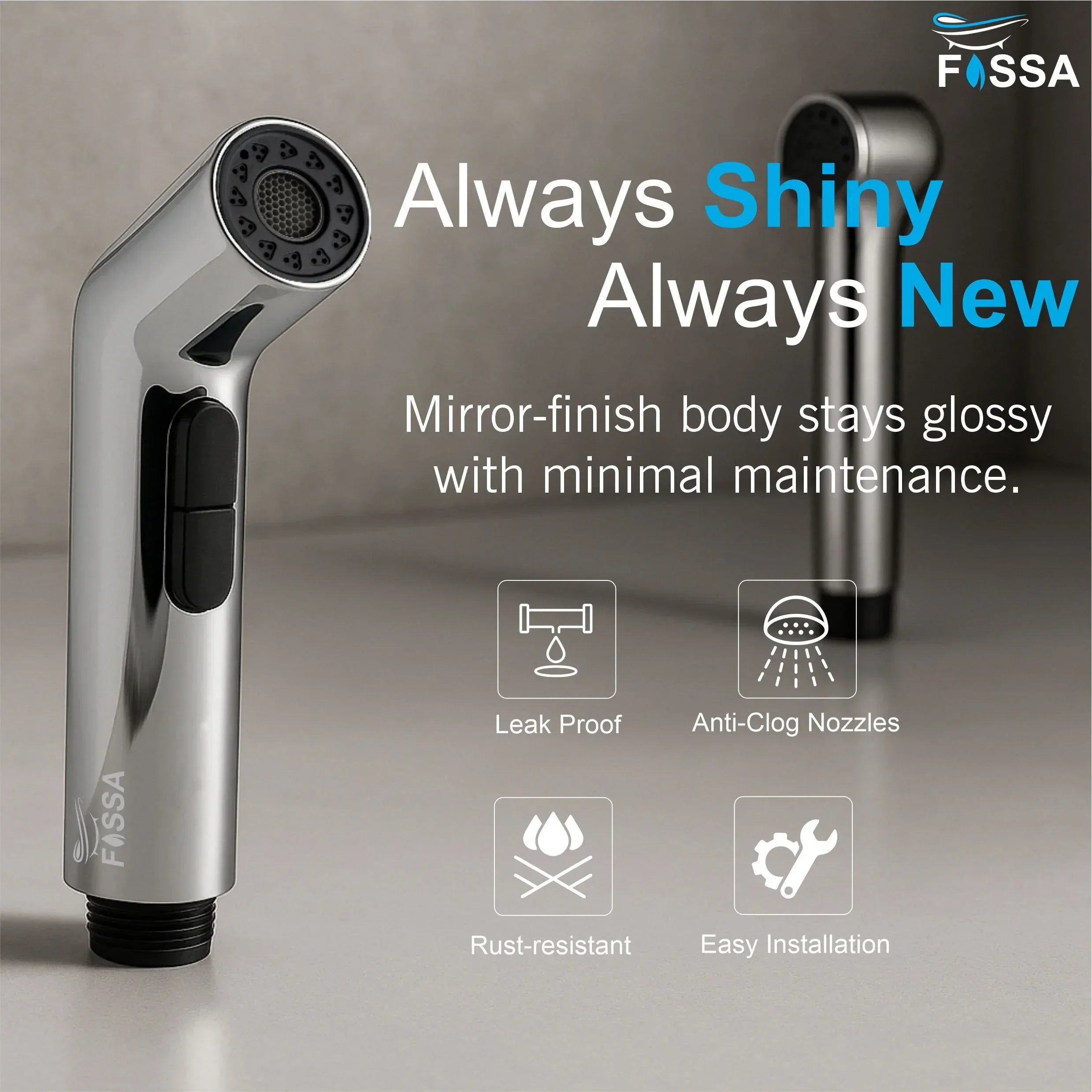 Hydra Silver ABS Health Faucet Only Gun