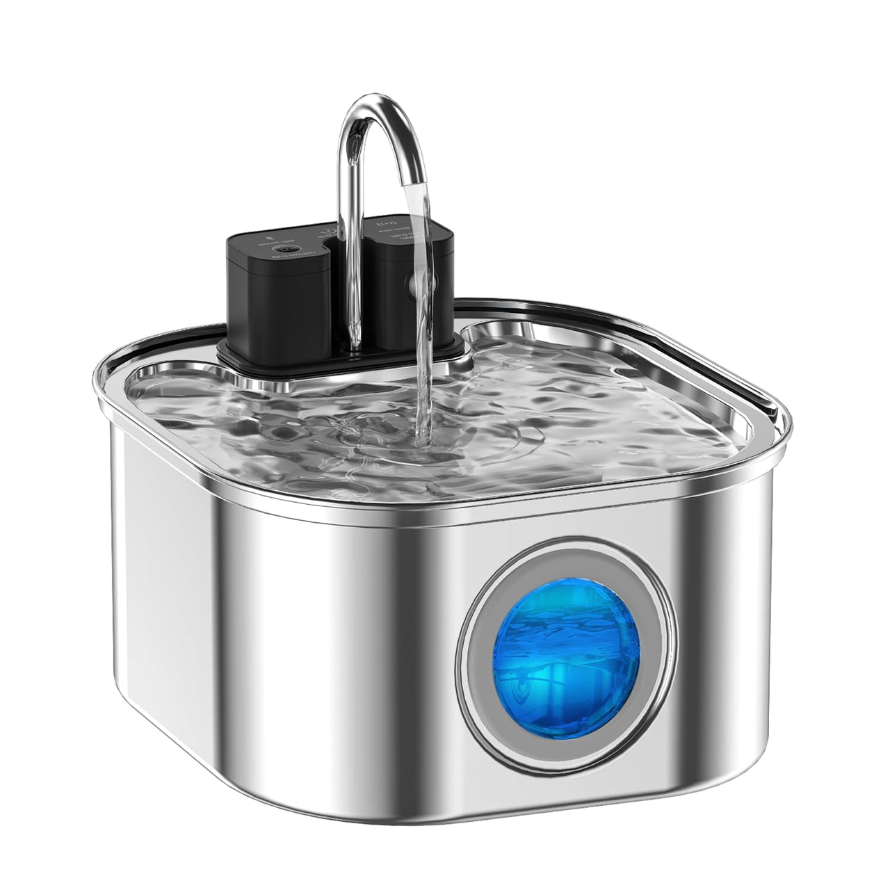 NautyPaws™ Wireless Stainless Steel Pet Water Fountain